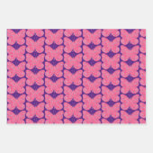 バタフライアートヴィンテージスタイルラッピング紙クラフト ラッピングペーパーシート (正面2)