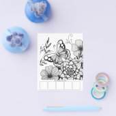 バタフライアート大人のカラーリングページ チラシ (シングル)