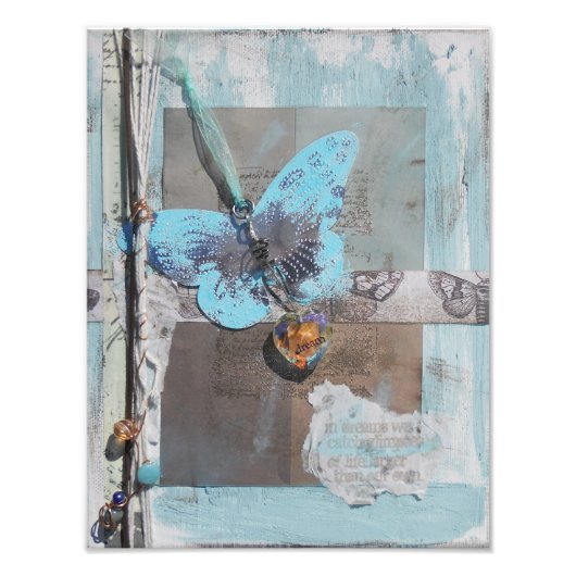 バタフライアート引用文 フォトプリント            (正面)