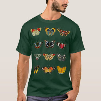 バタフライアート昆虫学Lepidopterist愛かわいいB Tシャツ