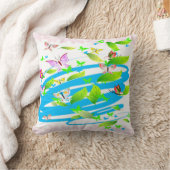 バタフライアート12枕 クッション (ブランケット)