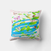 バタフライアート12枕 クッション (裏面)