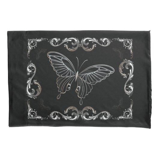 バタフライアート15 枕カバー (正面)