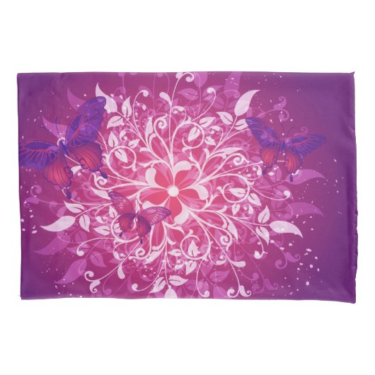 バタフライアート17 枕カバー (正面)