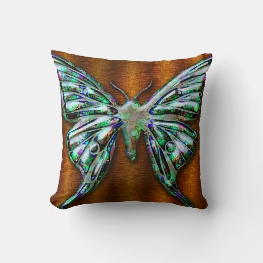 バタフライアート2枕 クッション (正面)