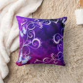 バタフライアート3枕 クッション (ブランケット)
