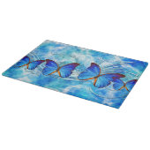 バタフライアート37装飾ガラス切断板 カッティングボード (角)