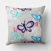 バタフライアート クッション (裏面)