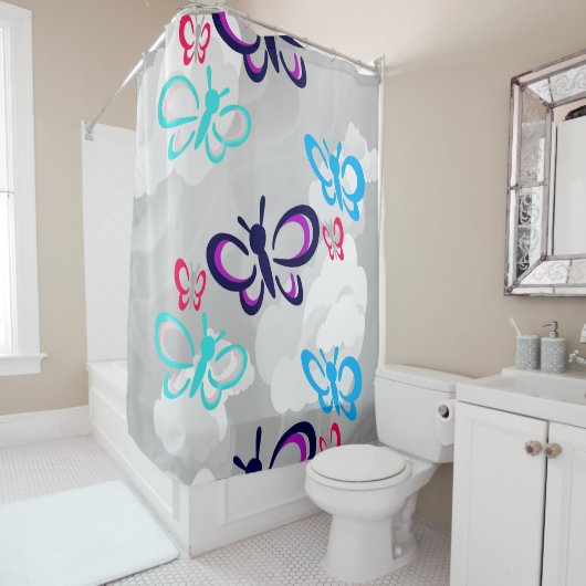 バタフライアート シャワーカーテン (インサイチュ)