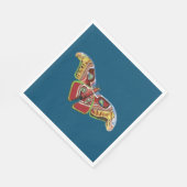 バタフライアート スタンダードランチョンナプキン (角)