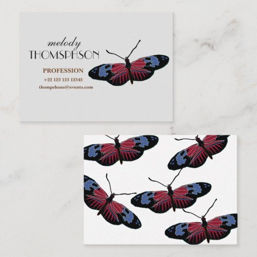 バタフライアート 名刺 (正面/裏面)