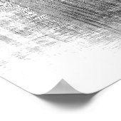 バタフライアート |白黒 ポスター (角)