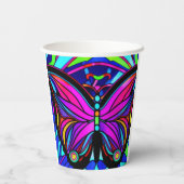 バタフライアート 紙コップ (裏面)