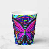 バタフライアート 紙コップ (正面)