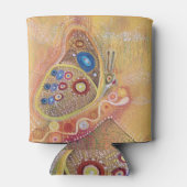 バタフライア絵画ートのカスタムクーラーボックス 缶クーラー (裏面)