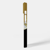 バタフライイエロー金ゴールドブラック Case-Mate iPhoneケース (裏面 / 左)