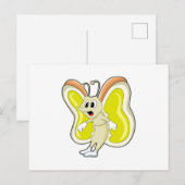 バタフライイエロー ポストカード (正面/裏面)