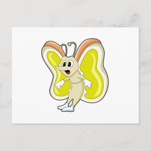 バタフライイエロー ポストカード (正面)