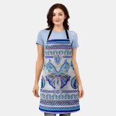 バタフライイビルアイオーナメント エプロン (着用した状態)