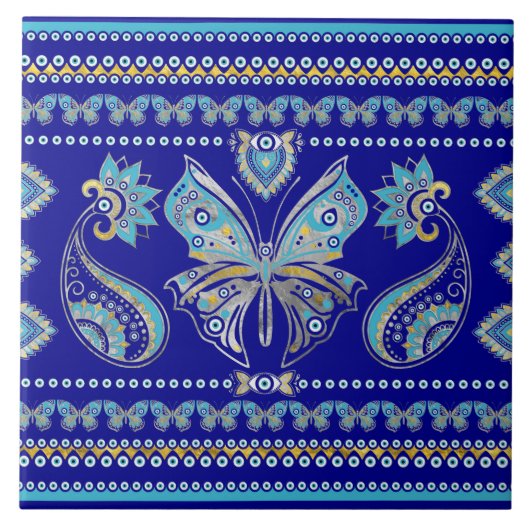 バタフライイビルアイオーナメント タイル (正面)