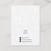 バタフライイヤリング及びネックレス表示ホルダー 名刺 (裏面)