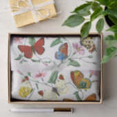 バタフライイラストレーションティッシュペーパー 薄葉紙 (ギフト)