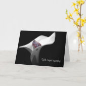 バタフライインカラリリー悔やみや弔慰 カード (黄色い花)