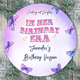 バタフライインザーズ誕生日時代パーティー ラウンドシール