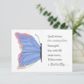 バタフライインスピレーション サンキューカード (スタンド正面)