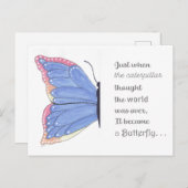 バタフライインスピレーション ポストカード (正面/裏面)