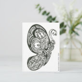 バタフライインブラック&ホワイト， 2009 ポストカード (スタンド正面)