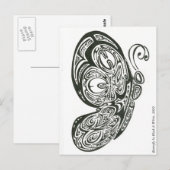 バタフライインブラック&ホワイト， 2009 ポストカード (正面/裏面)