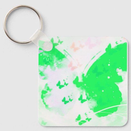 バタフライイースターキーチェーン キーホルダー (正面)