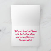 バタフライイースターグリーティング シーズンカード (内部)