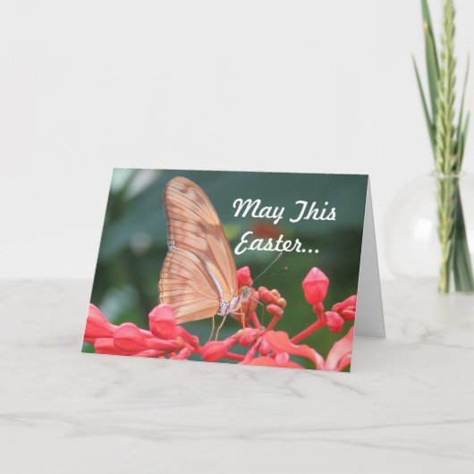 バタフライイースターグリーティング シーズンカード (正面)