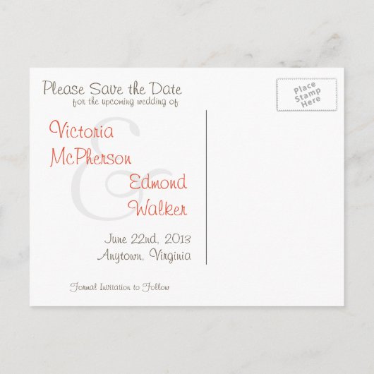 バタフライウィムシー日付はがきを保存 案内ポストカード (裏面)