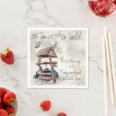 バタフライウィングウェル紙ナプキン スタンダードカクテルナプキン (インサイチュ)