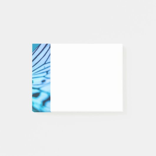 バタフライウィングブルーとブラックフォト詳細 ポストイット (正面)
