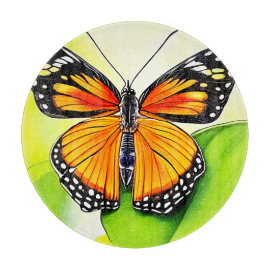 バタフライウィング詳細デザイン カッティングボード (正面)