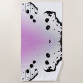 バタフライウィング – マザーオブパール装飾用クッション ビーチタオル (正面)