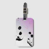 バタフライウィング – マザーオブパール装飾用クッション ラゲッジタグ (正面縦)