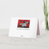 バタフライウインググリーティングカード カード (裏面)