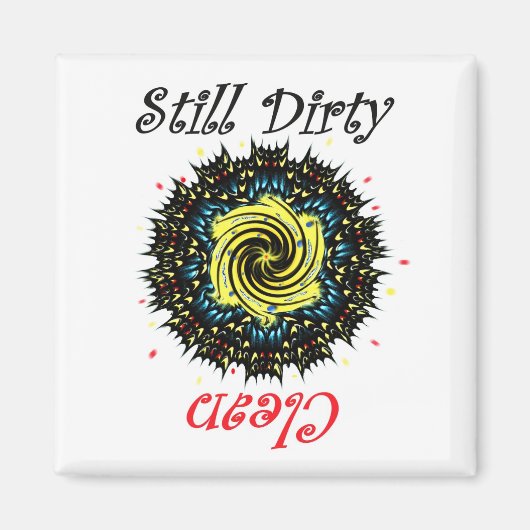 バタフライウイング抽象芸術食洗機磁石 マグネット (正面)