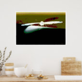 バタフライウイング抽象芸術 ポスター (キッチン)