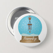 バタフライウインドチャイムガーデン雪のグローブボタン 缶バッジ (正面&裏面)