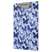 バタフライウォーターカラーブルー クリップボード (左)