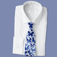 バタフライウォーターカラーブルー