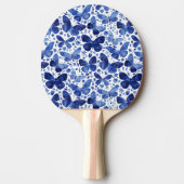 バタフライウォーターカラーブルー 卓球ラケット (正面)
