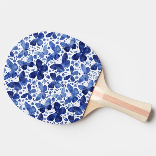 バタフライウォーターカラーブルー 卓球ラケット (横)