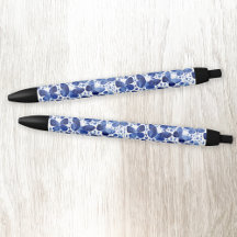 バタフライウォーターカラーブルー